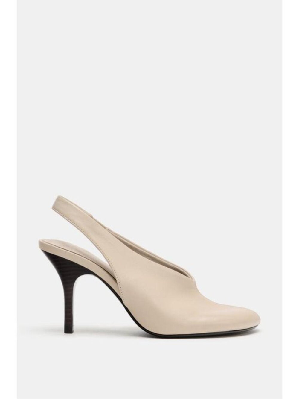 ZARA LIMITED EDITION LEATHER SLINGBACKS - Picture 4 of 7